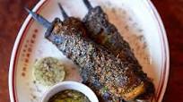 Afghani lamb kebab skewer Afghani lamb kebab skewer