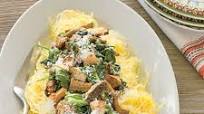 Spaghetti Squash with Sautéed Spinach Spaghetti Squash with Sautéed Spinach