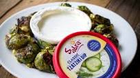 Spicy Roasted Brussels Sprouts with Tzatziki Spicy Roasted Brussels Sprouts with Tzatziki