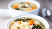 Slow Cooker Lemon Chicken and Rice Soup with Kale Slow Cooker Lemon Chicken and Rice Soup with Kale