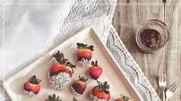 VEGAN DARK CHOCOLATE DIPPED STRAWBERRIES VEGAN DARK CHOCOLATE DIPPED STRAWBERRIES