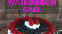 No Bake Watermelon Cake No Bake Watermelon Cake