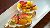 Fruited Bruschetta with Goat Cheese Fruited Bruschetta with Goat Cheese