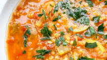 Speedy Red Lentil Soup with Lemon (Vegan, Gluten-Free) Speedy Red Lentil Soup with Lemon (Vegan, Gluten-Free)