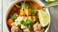 Winter Albondigas Soup with Shredded Cabbage Winter Albondigas Soup with Shredded Cabbage