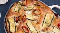 Zucchini, Red Onion, and Ricotta Focaccia Zucchini, Red Onion, and Ricotta Focaccia