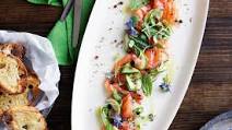 Gin-cured salmon with cucumber and lime Gin-cured salmon with cucumber and lime