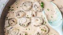 Creamy Garlic Mushrooms {Keto/ Low-Carb} Creamy Garlic Mushrooms {Keto/ Low-Carb}