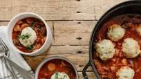 Goulash with Bread Dumplings Goulash with Bread Dumplings