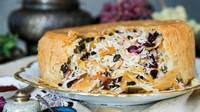 Chicken Pilaf in a Lavash Crust (Khan Plov) Chicken Pilaf in a Lavash Crust (Khan Plov)