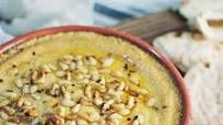Baked Hummus with Toasted Pine nuts Baked Hummus with Toasted Pine nuts