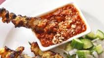 Thai-Style Chicken Satay With Peanut-Tamarind Dipping Sauce Recipe Thai-Style Chicken Satay With Peanut-Tamarind Dipping Sauce Recipe