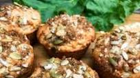 Seedy Rhubarb Oat Muffin Seedy Rhubarb Oat Muffin