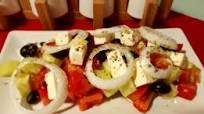 Greek Salad with Feta Cheese and Olives Greek Salad with Feta Cheese and Olives