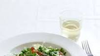 Goats’ cheese, asparagus, pea and pancetta salad Goats’ cheese, asparagus, pea and pancetta salad