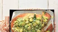 Brioche Focaccia with Leeks and Brussels Sprouts Brioche Focaccia with Leeks and Brussels Sprouts