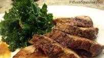 Winter Rub Pork Tenderloin with Marinated Kale Winter Rub Pork Tenderloin with Marinated Kale