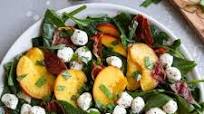 Fresh Peach, Mozzarella & Crispy Prosciutto Salad Fresh Peach, Mozzarella & Crispy Prosciutto Salad