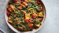 Saag halloumi (spiced spinach with halloumi) recipe Saag halloumi (spiced spinach with halloumi) recipe
