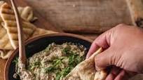 Baked Eggplant Hummus with Grilled Flatbread | Traeger Grills Baked Eggplant Hummus with Grilled Flatbread | Traeger Grills