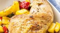 Baked Chicken Legs with Vegetables and Potatoes Baked Chicken Legs with Vegetables and Potatoes