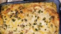 Green Chicken Enchilada Casserole Green Chicken Enchilada Casserole