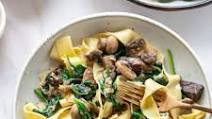 Mushroom Pasta with Spinach Mushroom Pasta with Spinach