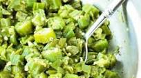 Skillet Okra with Garlic Skillet Okra with Garlic