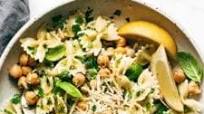 Lemon Herb Pasta Salad with Marinated Chickpeas Lemon Herb Pasta Salad with Marinated Chickpeas