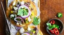 Short Rib Beef Tostadas Recipe with Pineapple Salsa and Cotija Short Rib Beef Tostadas Recipe with Pineapple Salsa and Cotija