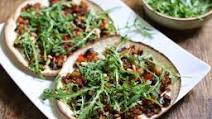Turkish Pizzas with Aubergine & Pine Nut Topping Turkish Pizzas with Aubergine & Pine Nut Topping