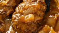 Hamburger Steak (with Onion Gravy!) Hamburger Steak (with Onion Gravy!)
