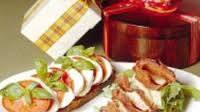 Bruschettas de Pan de campo Bruschettas de Pan de campo