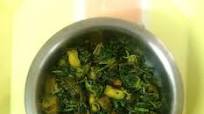 Methi begun, Bengali style methi saag bhaji Methi begun, Bengali style methi saag bhaji