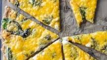 Gluten-Free Alfredo & Spinach Buckwheat Pizza Gluten-Free Alfredo & Spinach Buckwheat Pizza
