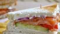 Smoked Salmon Club Sandwich