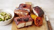 Roast pork belly with citrus and star anise Roast pork belly with citrus and star anise
