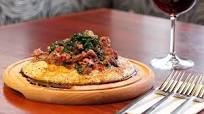 Red polenta with goat ragú Red polenta with goat ragú