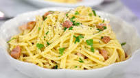 Spaghetti Carbonara with Ham Recipe Spaghetti Carbonara with Ham Recipe