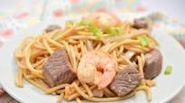 Steak and Shrimp Teriyaki Noodles Steak and Shrimp Teriyaki Noodles