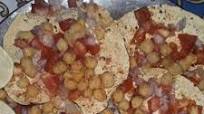 Chana masala papad Chana masala papad