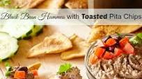 Black Bean Hummus with Toasted Pita Wedges Black Bean Hummus with Toasted Pita Wedges