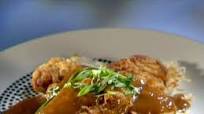Ginger Garlic Pork with Sizzling Rice Ginger Garlic Pork with Sizzling Rice