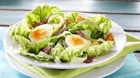 Caesar Salad with Soft Boiled Eggs and Bacon Caesar Salad with Soft Boiled Eggs and Bacon