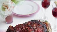 Slow-cooked shoulder of lamb with chilli jam and rosemary Slow-cooked shoulder of lamb with chilli jam and rosemary
