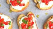 Ricotta Cheese Crostini Appetizer Ricotta Cheese Crostini Appetizer