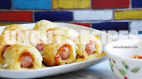 Easy Cheesy Hot Dog Crescent Roll Appetizers Recipe Easy Cheesy Hot Dog Crescent Roll Appetizers Recipe