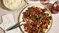 Spicy Eggplant and Zucchini Stir-Fry with Plant-Based Meat Spicy Eggplant and Zucchini Stir-Fry with Plant-Based Meat