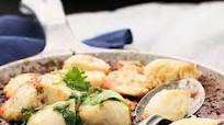 Pan-fried scallops Pan-fried scallops