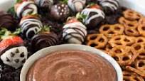 Chocolate Covered Strawberry Dessert Hummus Chocolate Covered Strawberry Dessert Hummus